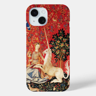 Coque Pour iPhone 15 IMAGINAIRE DE LA FEMME ET DE L'UNICORN Animaux Ver