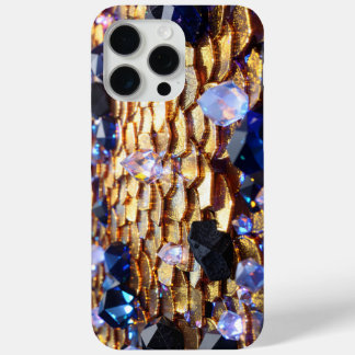 Coque iPhone 15 Pro Max Imaginaire de luxe Gemstone Abstrait