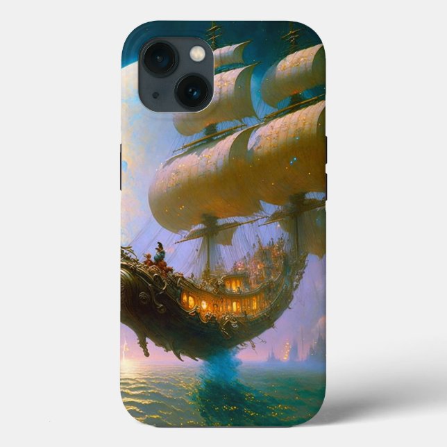 Coques Case-Mate iPhone Imaginaire de navire volant (Verso)