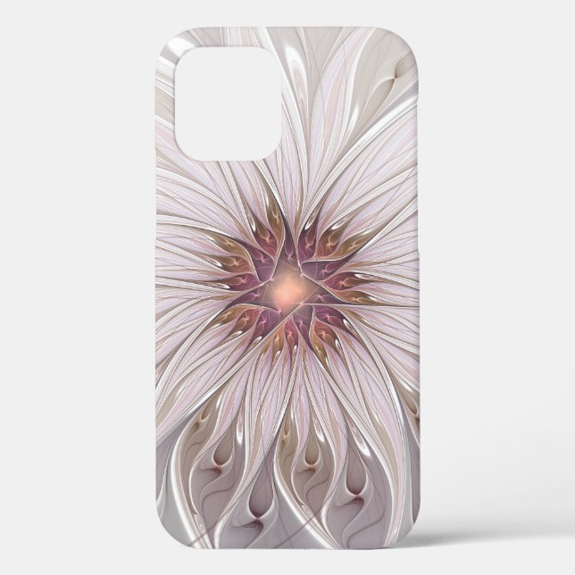 Coques Case-Mate iPhone Imaginaire Floral, Abstraite Fleur Pastel Moderne (Verso)