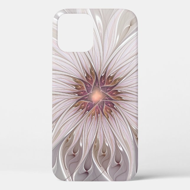 Coques Case-Mate iPhone Imaginaire Floral, Abstraite Fleur Pastel Moderne (Verso)