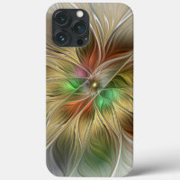 Imaginaire Floral Avec Or Moderne Abstrait Fractal