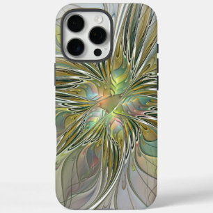 Coques iPhone 16 Pro Max Imaginaire Floral Fleur Art Fractal Moderne Avec O