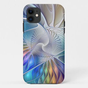 Case-Mate iPhone Case Imaginaire Floral, Fleur Fractale Abstraite coloré