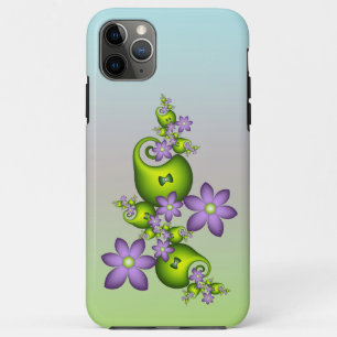 Case-Mate iPhone Case Imaginaire Floral Fleurs Lilac Formes vertes Fract