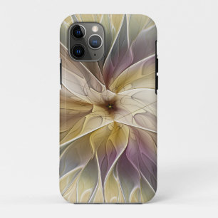 Case-Mate iPhone Case Imaginaire Floral Gold Eggplant Art Fractal Abstra