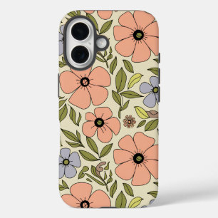 Coque Pour iPhone 16 Imaginaire floral vintage