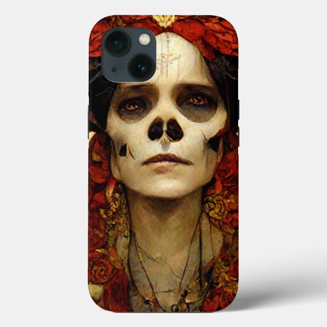 Coques Case-Mate iPhone Imaginaire foncé Gothique Crâne femme 3 (Verso)