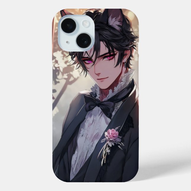 Coques Case-Mate iPhone Imaginaire gothique Anime Catboy (Verso)