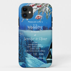 Case-Mate iPhone Case Imaginaire hivernal neige en un seul mariage Invit