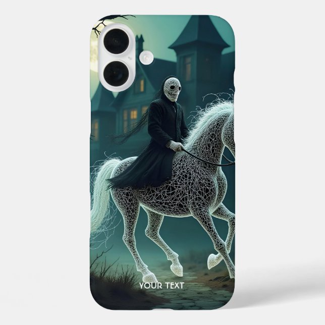 Coques Case-Mate iPhone Imaginaire Homme mignon Cheval d'Halloween (Verso)