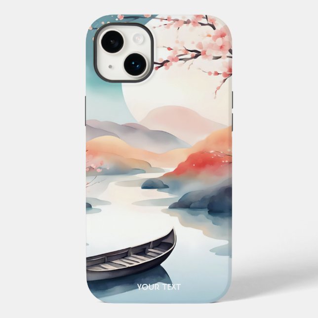 Coques Case-Mate iPhone Imaginaire mignon Sun Sakura Bateau (Verso)