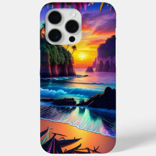 Coque iPhone 15 Pro Max Imaginaire Plage tropicale 3