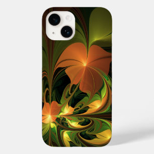 Coque Pour iPhone 14 Imaginaire Plante Abstrait rouille verte Brown fra