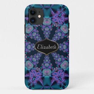 Case-Mate iPhone Case Imaginaire violet Fractal Nom personnalisé iPhone 