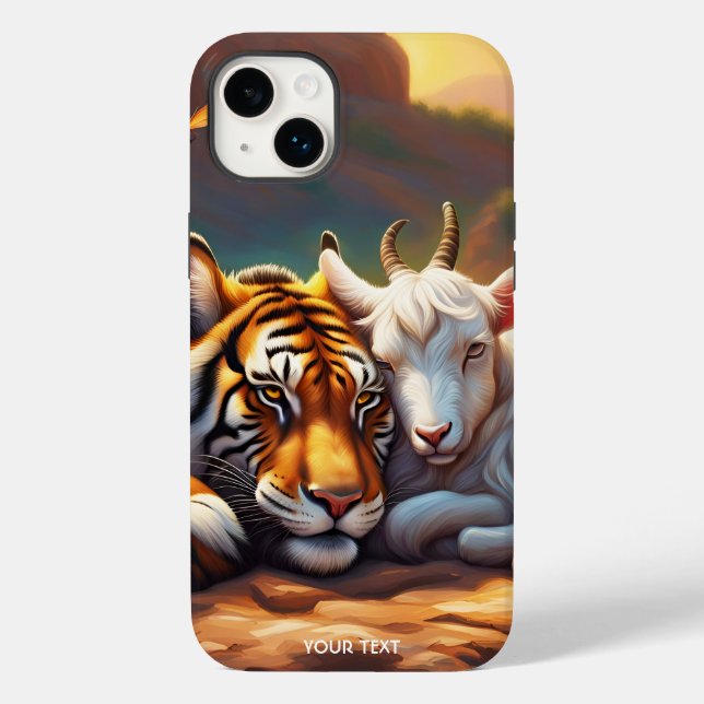 Coques Case-Mate iPhone Imaginaire Vive Sleeping Tiger Chèvre (Verso)
