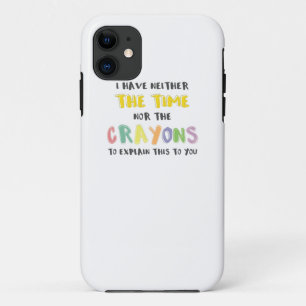 Case-Mate iPhone Case Impatiente Sarcastique ni le temps ni Crayons