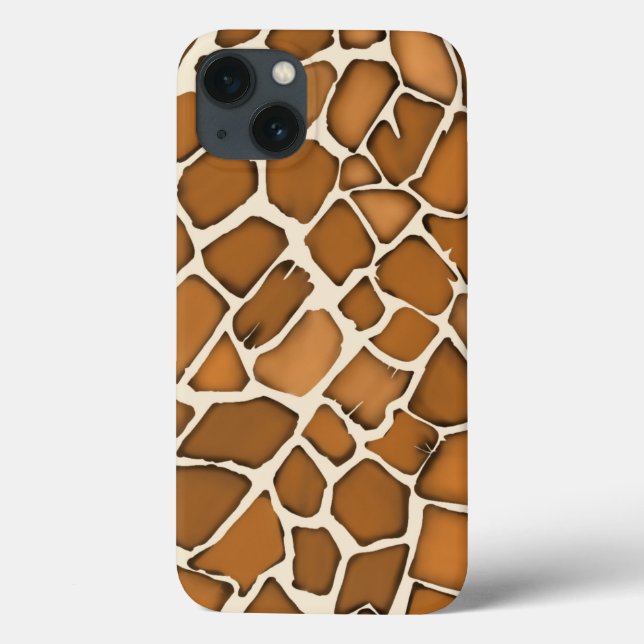 Coques Case-Mate iPhone Impression à motif de fourrure de girafe (Verso)