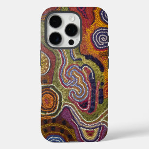 Coques iPhone 16 Pro Impression artistique autochtone captivante