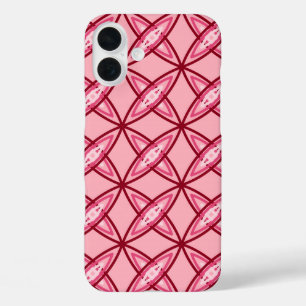 Coques iPhone 16 Plus Impression atomique moderne du milieu du siècle -