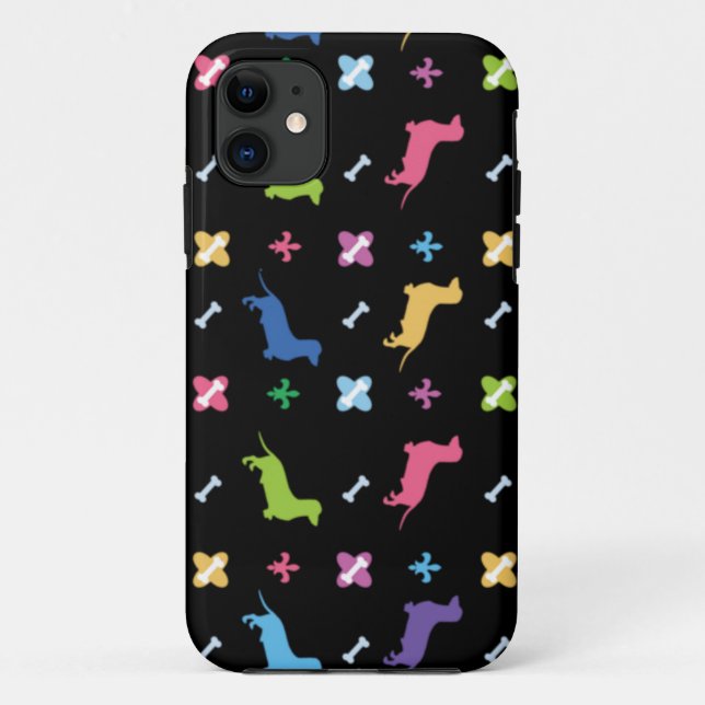 Coques Case-Mate iPhone Impression couleur Dachshund (Dos)
