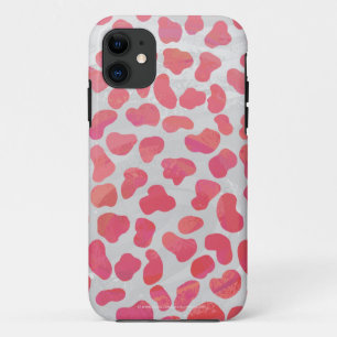 Etui iPhone Case-Mate Impression dalmate rose et blanc