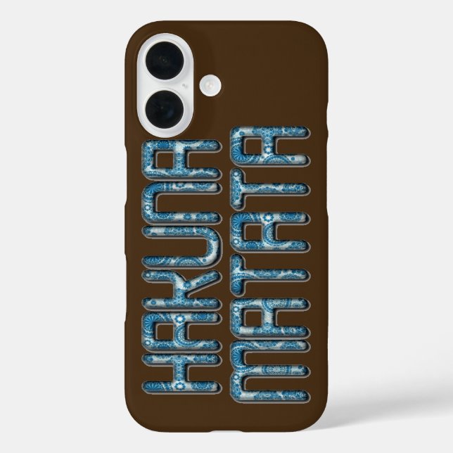 Coques Case-Mate iPhone Impression d'art 3D Hakuna Matata (Verso)