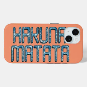 Coque Pour iPhone 15 Impression d'art 3D Hakuna Matata
