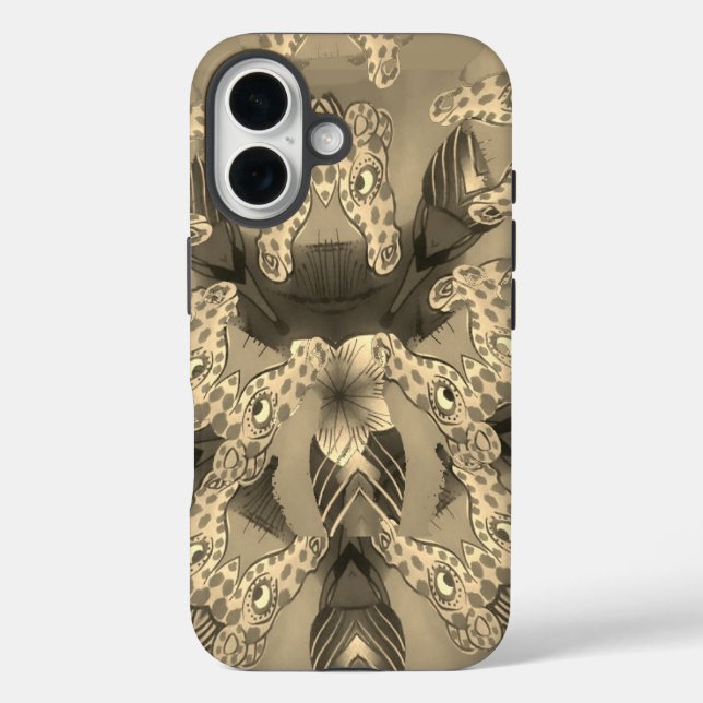 Coques Case-Mate iPhone Impression d'art Abstrait Giraffe (Verso)
