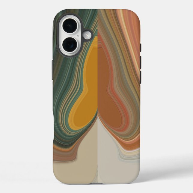Coques Case-Mate iPhone Impression d'art Abstrait rétroactif (Verso)