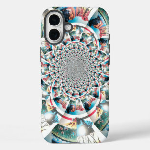 iPhone 16 Plus Case Impression d'art en kaléidoscope de tapisserie ken