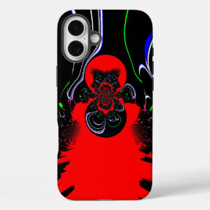 iPhone 16 Plus Case Impression d'art fluide Kaleidoscope