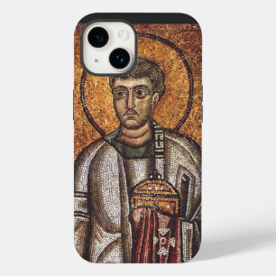 Coque Pour iPhone 14 Impression d'art mosaïque orthodoxe Saint Laurent