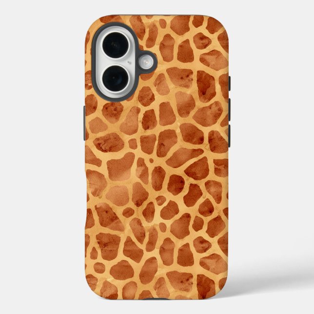 Coques Case-Mate iPhone Impression de girafe aquarelle (Verso)