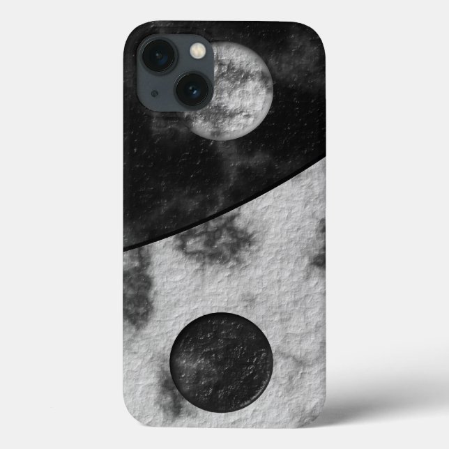 Coques Case-Mate iPhone Impression de marbre Yin Yang (Verso)