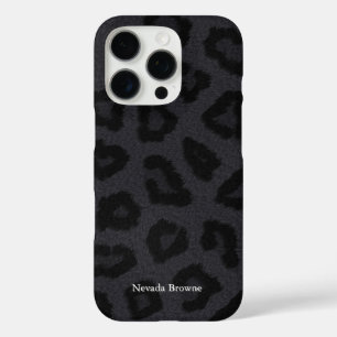 iPhone 16 Pro Case Impression de panneau noir avec nom