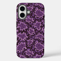 Impression de serpent violet