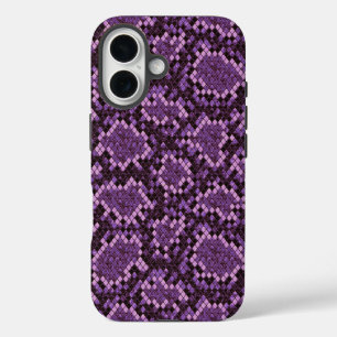 Coque Pour iPhone 16 Impression de serpent violet