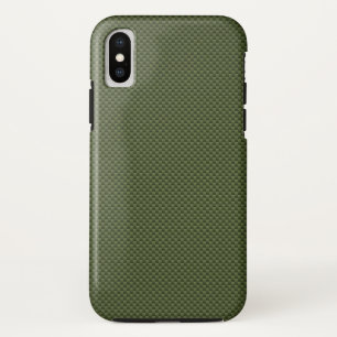 Coques Pour iPhone Impression de style Fibre de carbone vert de l'Arm