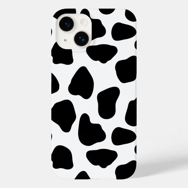 Coques Case-Mate iPhone Impression de vache noire et blanche (Verso)
