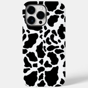 Coque Pour Pour iPhone 14 Pro Max Impression de vache noire et blanche