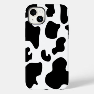 Coque Pour iPhone 14 Plus Impression de vache noire et blanche