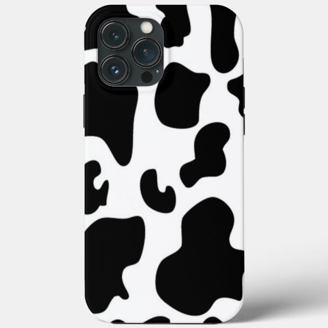 Coques Case-Mate iPhone Impression de vache noire et blanche (Verso)