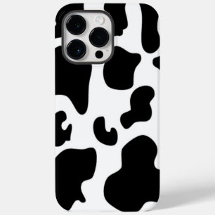 Coque Pour Pour iPhone 14 Pro Max Impression de vache noire et blanche