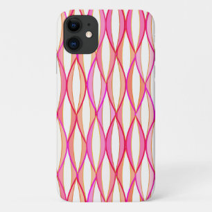 Etui iPhone Case-Mate Impression du ruban du milieu du siècle - corail e