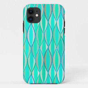Coques Pour iPhone Impression du ruban du milieu du siècle - tons tur