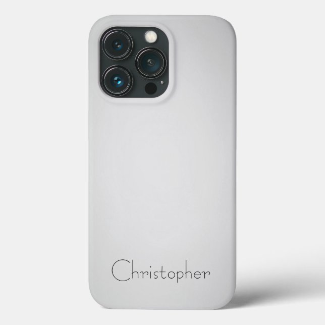 Coques Case-Mate iPhone Impression en acier inoxydable blanc foncé en tita (Verso)