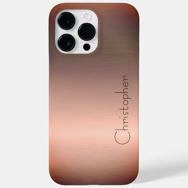 Coques Case-Mate iPhone Impression en acier inoxydable en bronze de titane (Verso)