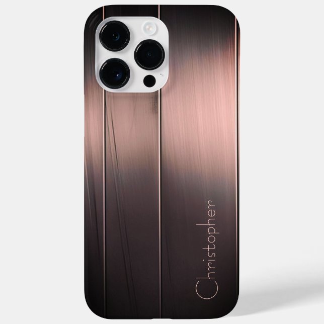 Coques Case-Mate iPhone Impression en acier inoxydable en bronze de titane (Verso)