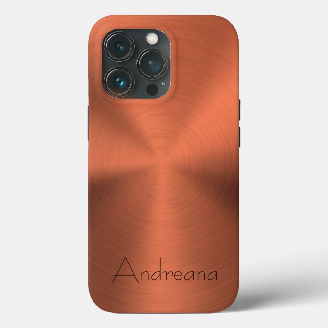 Coques Case-Mate iPhone Impression en acier inoxydable en bronze de titane (Verso)